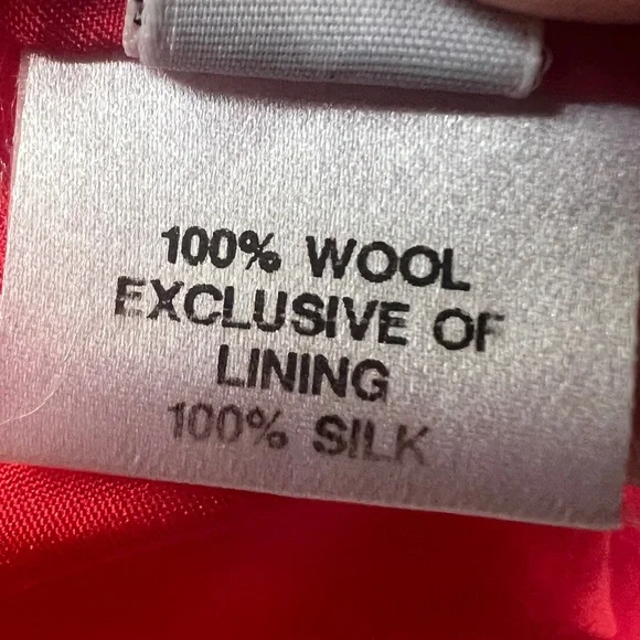 Leoffler Randall Ladder Back Wool Sheath Dress Size 4 Orange Red - Picture 5 of 7